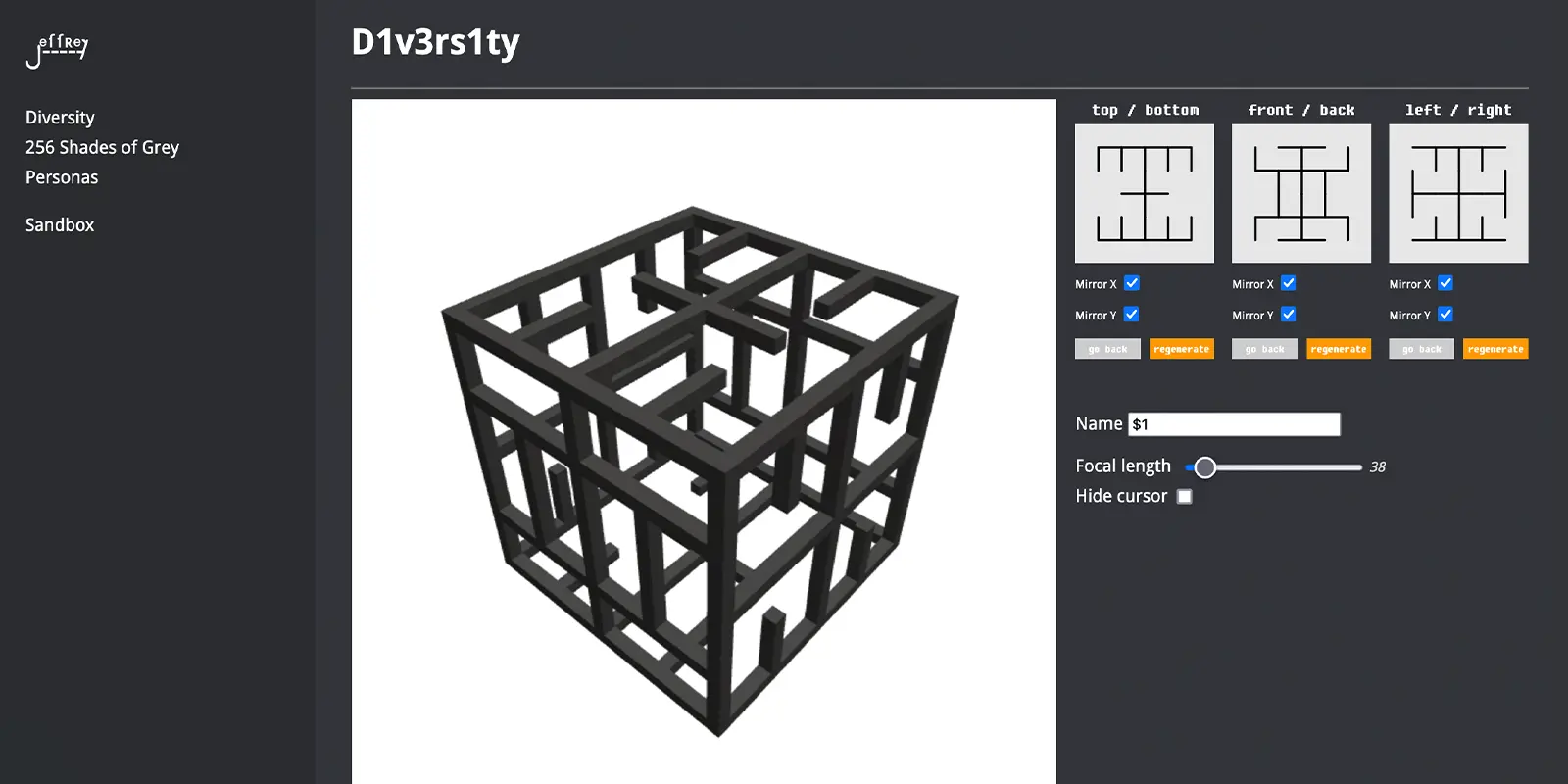 A screenshot of Jeffrey's toolkit